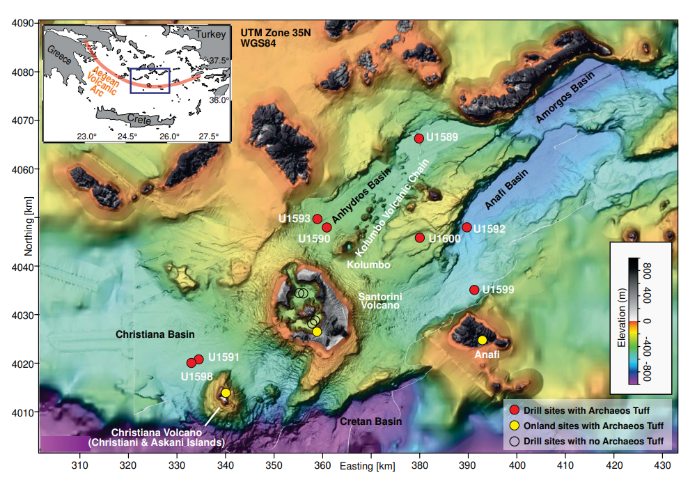 Figure 2 : Occurences du Archaeos Tuff. 